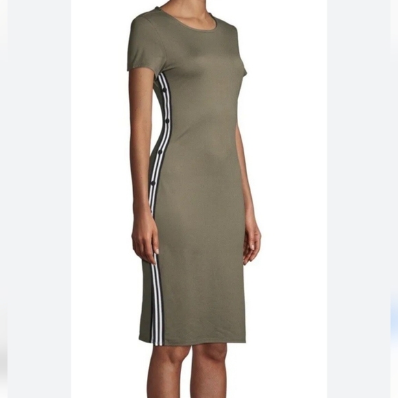 No Boundaries Dresses & Skirts - 🛑 SALE No Boundaries Short Sleeve Midi Snap Bodycon Dress Y2k Ladies Large
